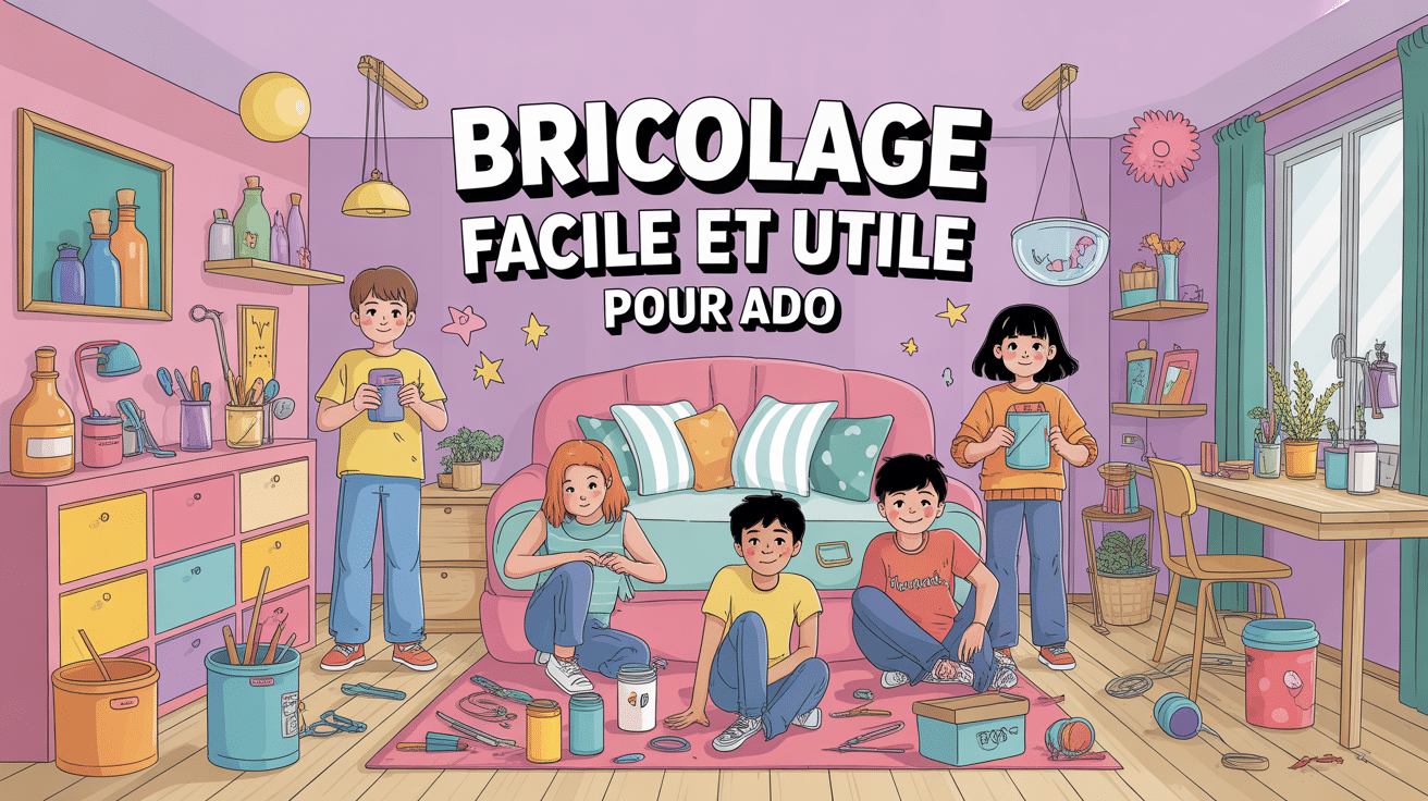 bricolage facile et utile pour ado ados réalisant DIY colorés