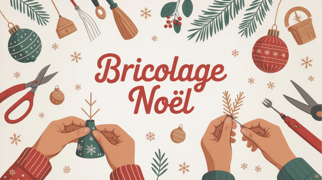 bricolage noel famille table décorations