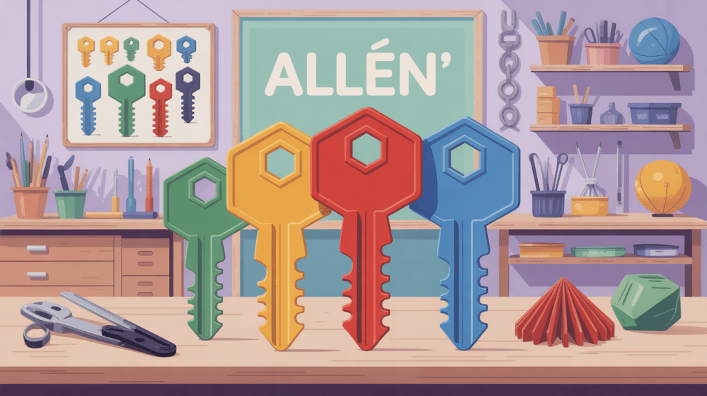 illustration clés allen atelier organisé