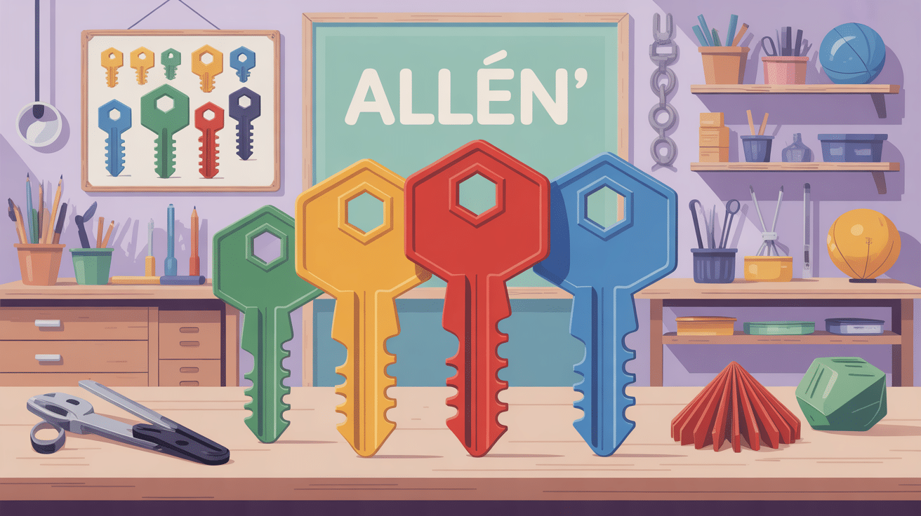 illustration clés allen atelier organisé