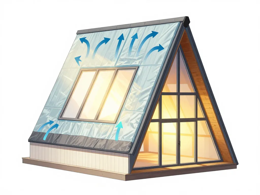 construction maison en a coupe technique isolation ventilation