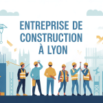 Illustration entreprise de construction Lyon collaboration secteur bâtiment