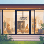 Façade maison avec fenêtres portes Internorm modernes