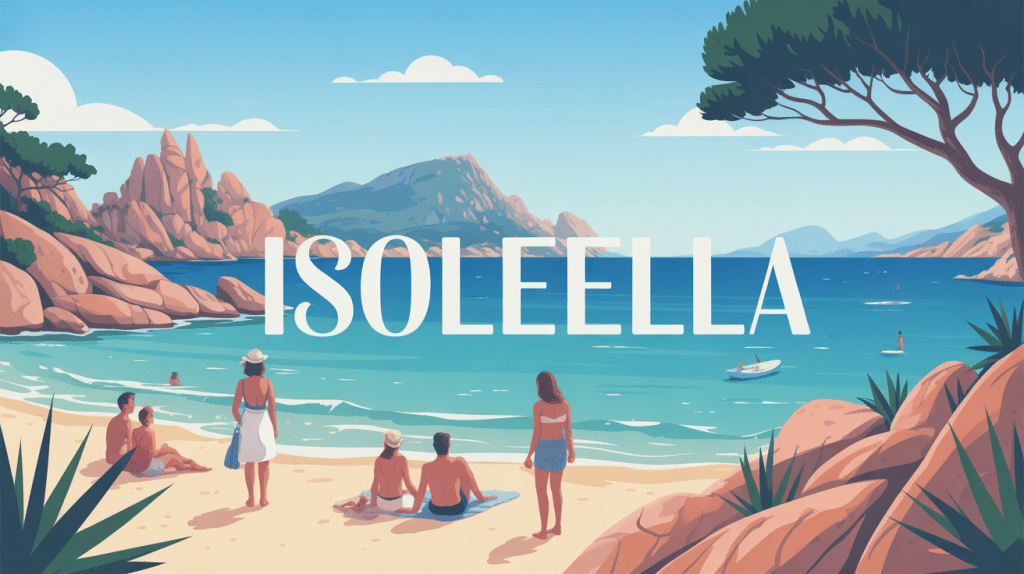 Illustration estivale presqu'île Isolella en Corse