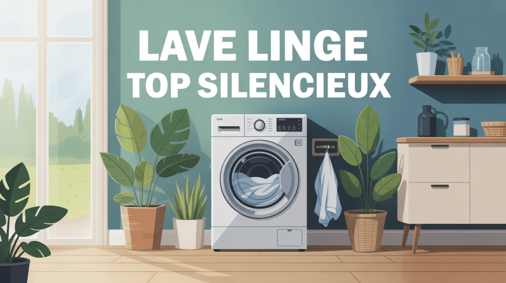 illustration lave linge top silencieux moderne