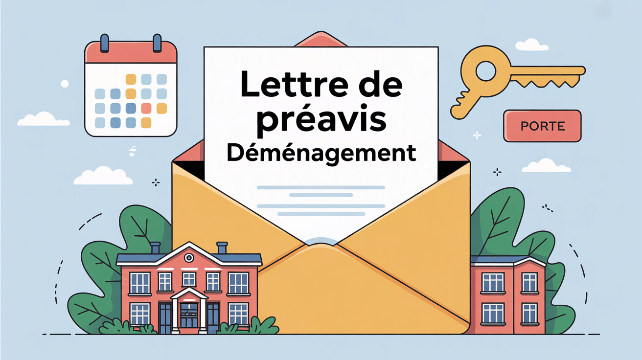 Lettre de preavis pour demenagement grande enveloppe et appartement