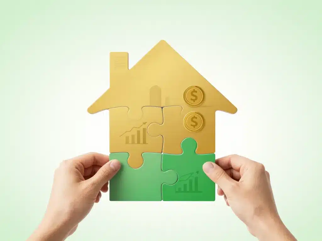 Nouvelles conditions pour obtenir un prêt immobilier image puzzle projet stratégie