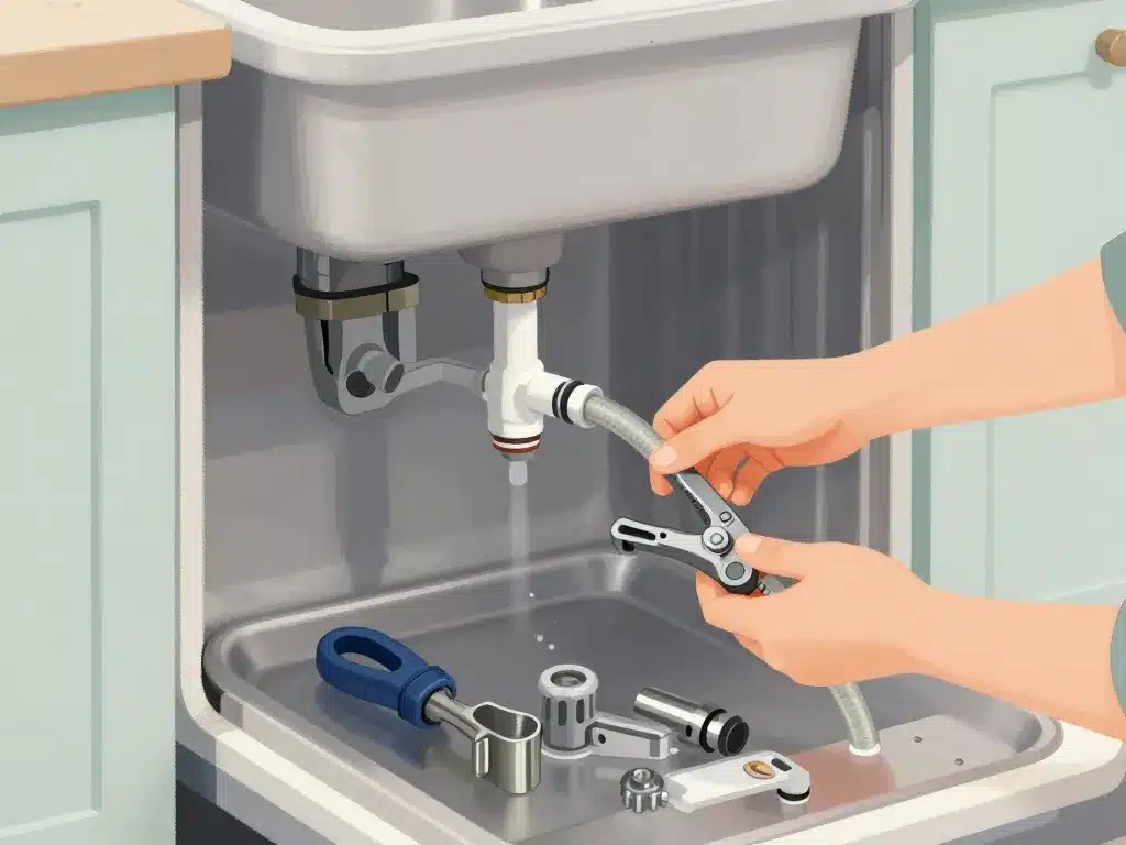 raccordement lave vaisselle étape branchement tuyaux