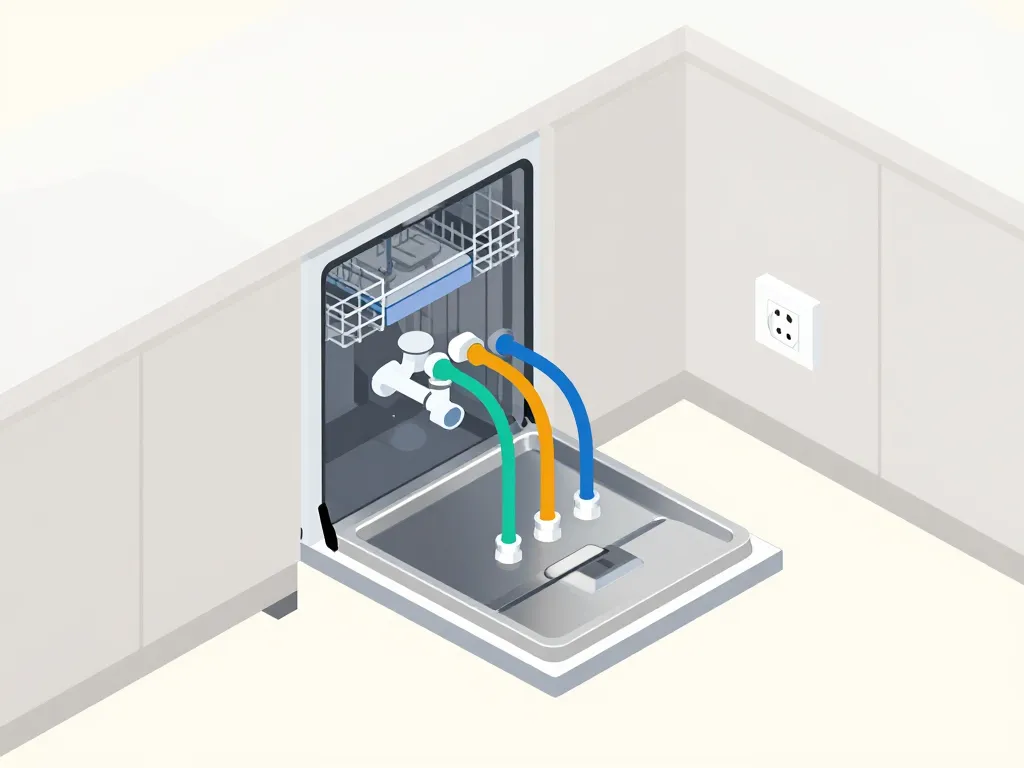 raccordement lave vaisselle diagramme connexion cuisine