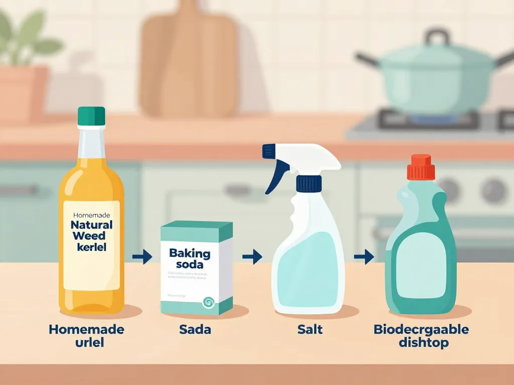 diagramme recette désherbant naturel bicarbonate et vinaigre préparation