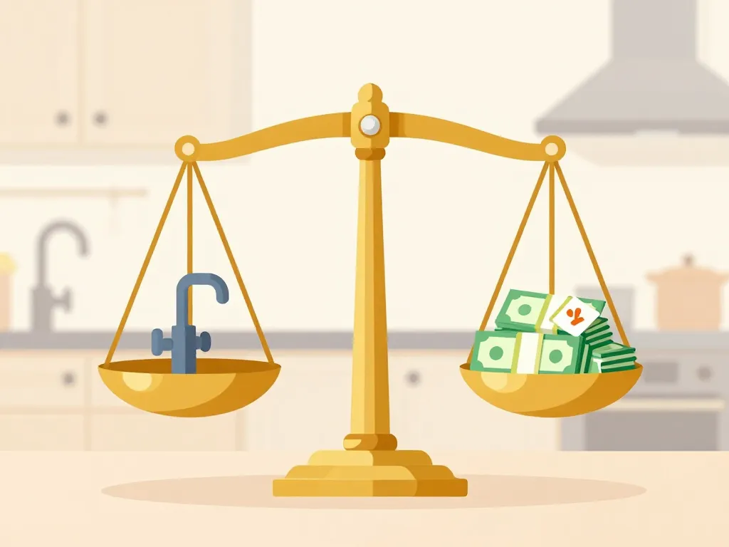 refaire une cuisine prix balance optimisation qualité budget