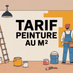 illustration peintre intérieur moderne tarif peinture au m2