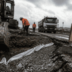 acces chantier construction sol carrossable