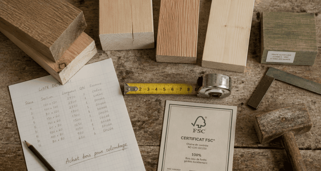 achat bois pour colombage pièces bois outils atelier