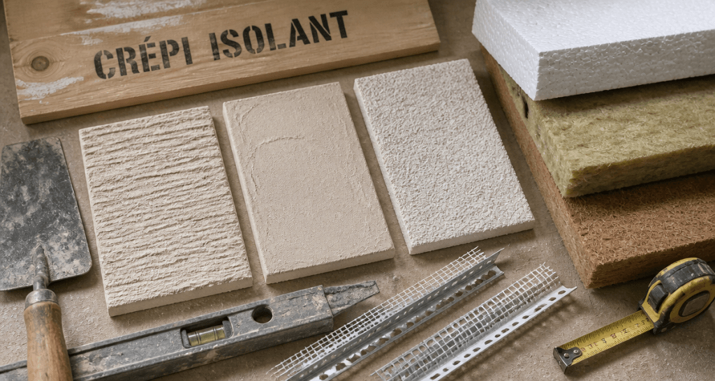 crepi isolant textures et panneaux isolants