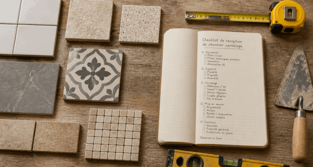 dalais-carreleur reussir sa renovation vue flat-lay carrelage et outils