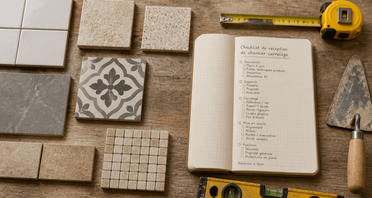 dalais-carreleur reussir sa renovation vue flat-lay carrelage et outils