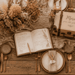 Decos de mariage table bohème chic fleurs séchées