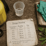 dosage roundup pulvérisateur gobelet jardin