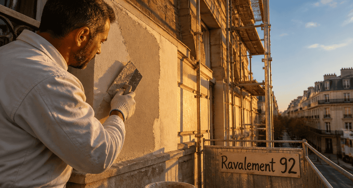 ravalement 92 artisan enduit façade