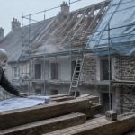 Surélévation maison ancienne artisan sur chantier