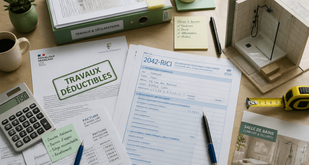 travaux maison impots formulaire et factures