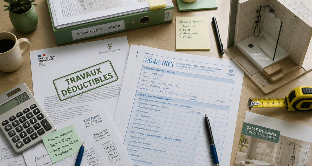 travaux maison impots formulaire et factures