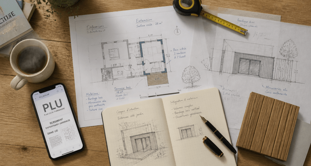 travauxmakers.fr extension maison plans architecte