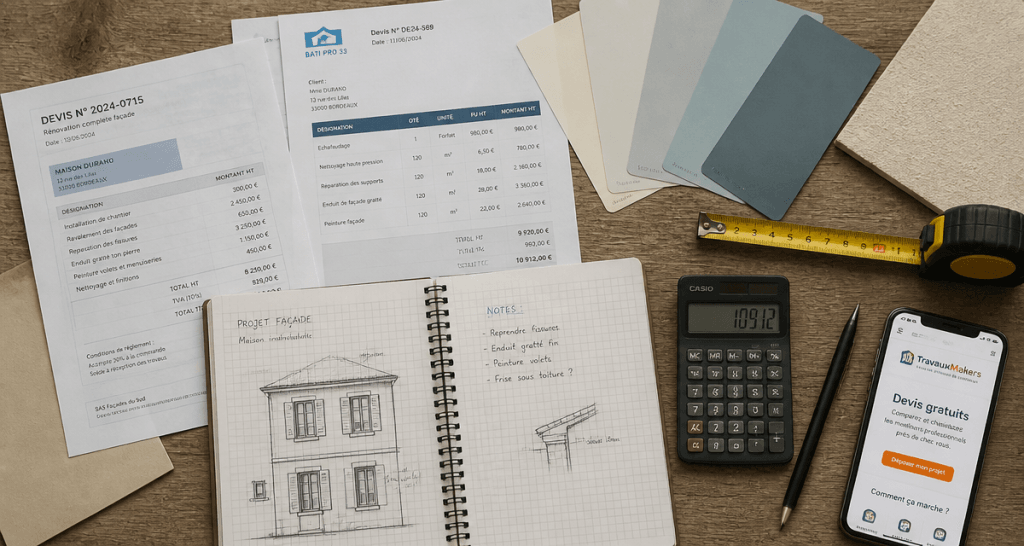 travauxmakers fr tarif devis et outils sur bureau