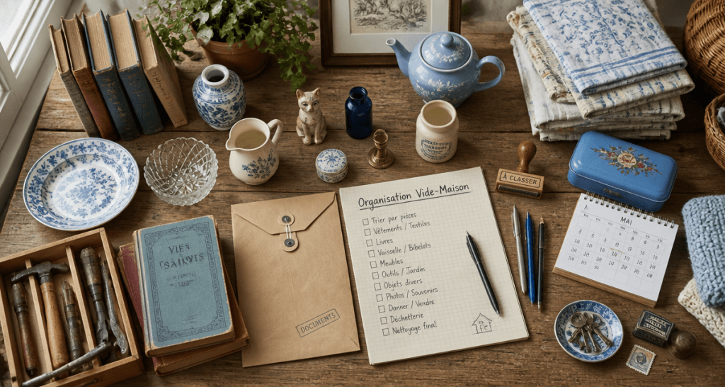 vide maison 72 table objets checklist