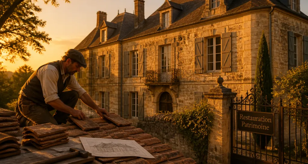 aide restauration patrimoine privé manoir pierre artisan