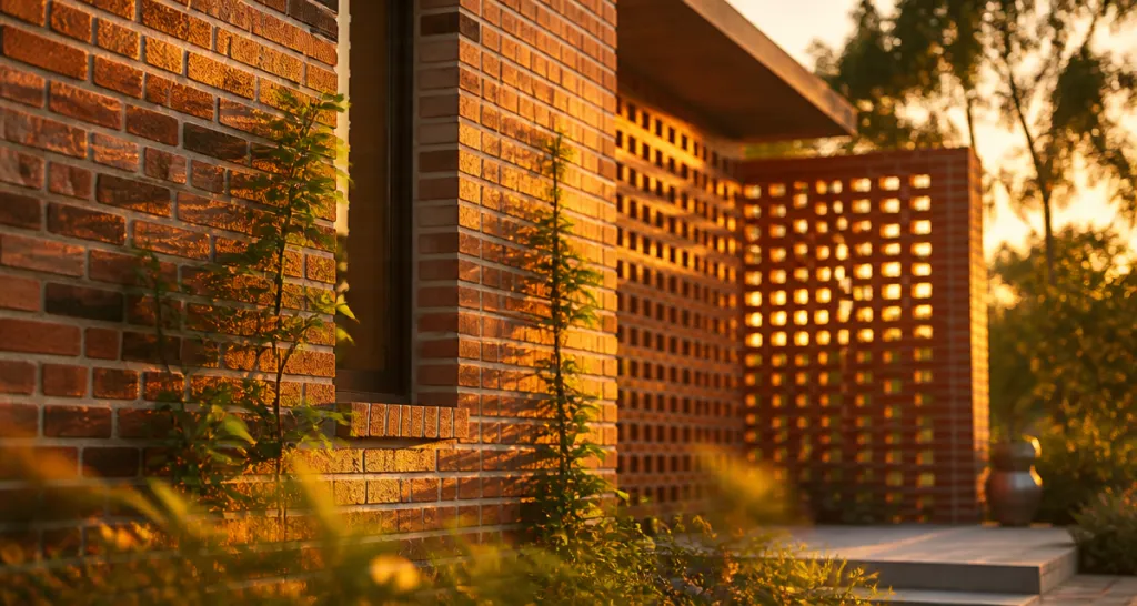 facade brique maison contemporaine