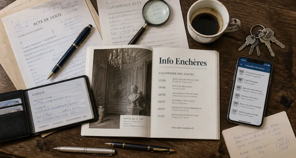 infoencheres bureau documents enchères clés