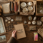 Vidage maison table cartons objets anciens