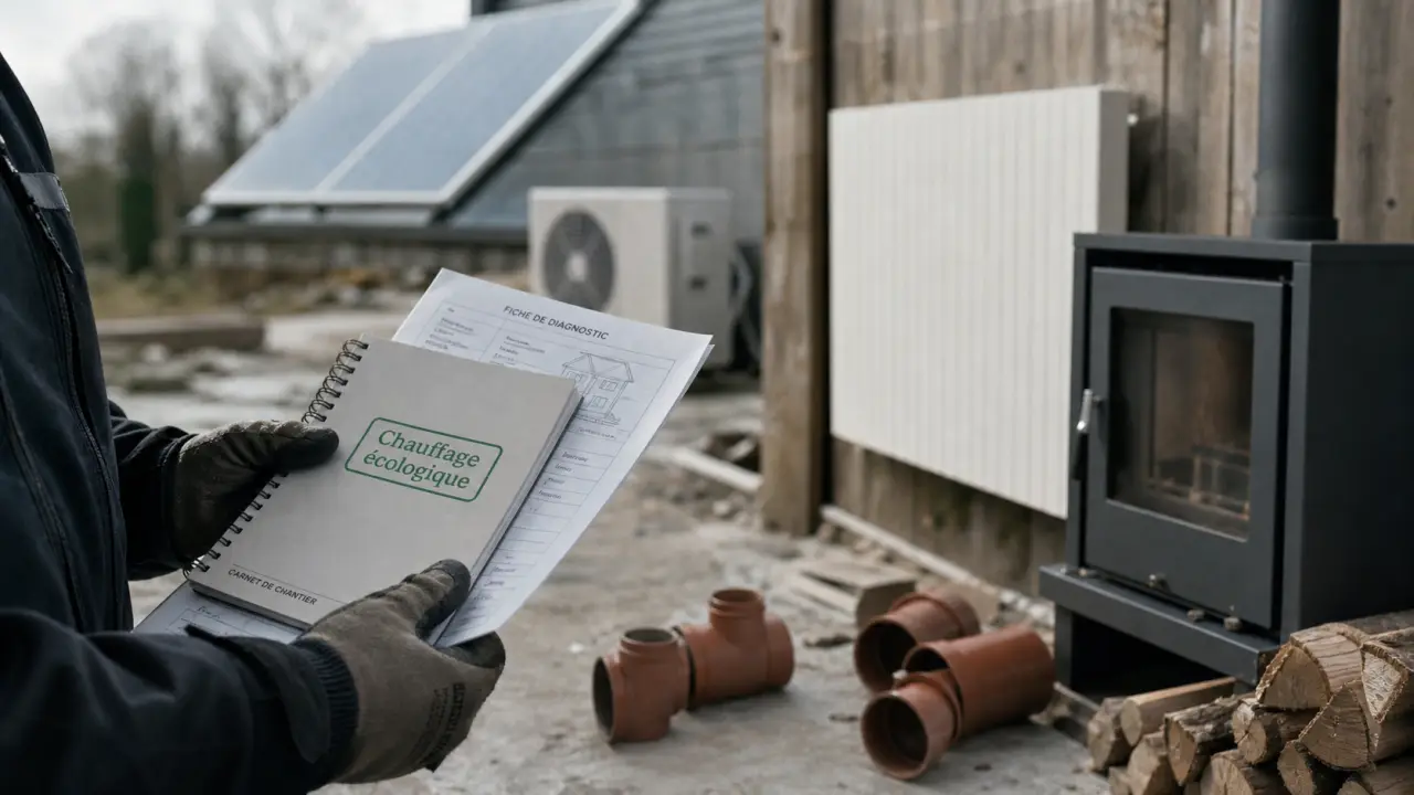 Chauffage écologique : technicien et équipements bois, solaire et pompe à chaleur