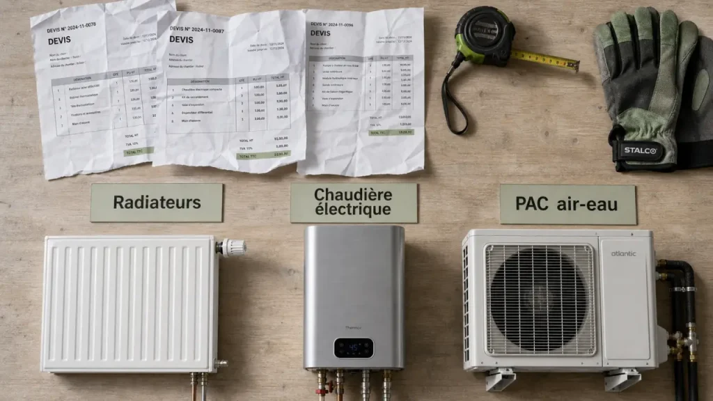 Passer du gaz à l’électrique : de quelques centaines d’euros à plus de 15 000 € selon la solution choisie