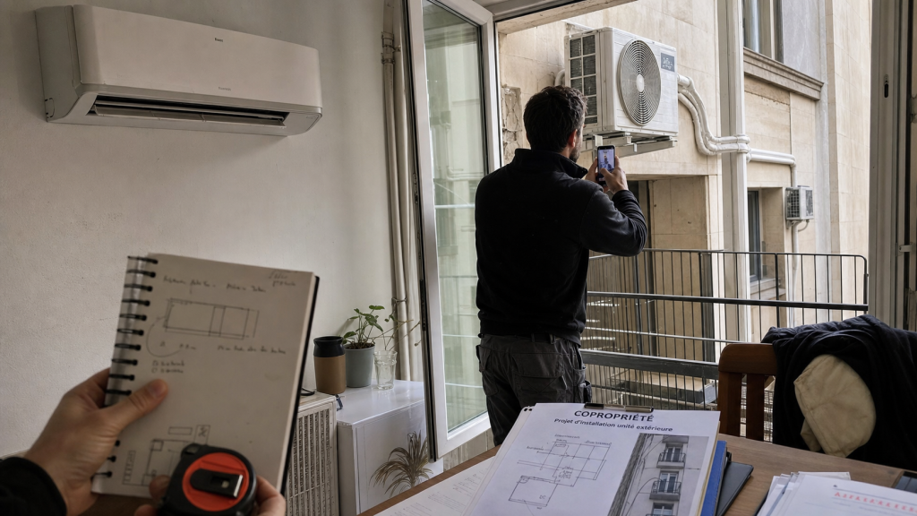 installation climatisation appartement : installateur et unité intérieure split