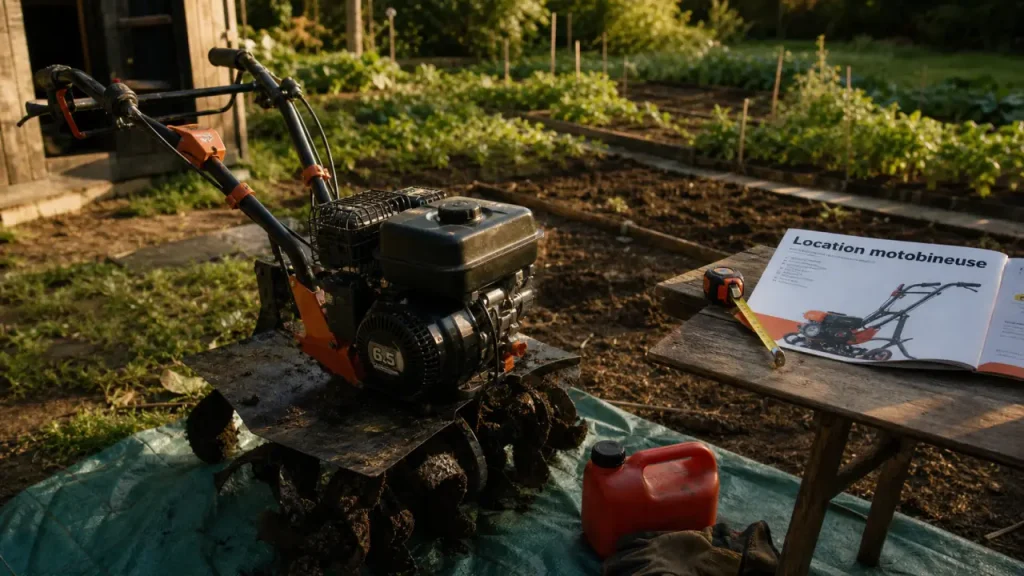 Location motobineuse : modèle et tarifs pour préparer le potager