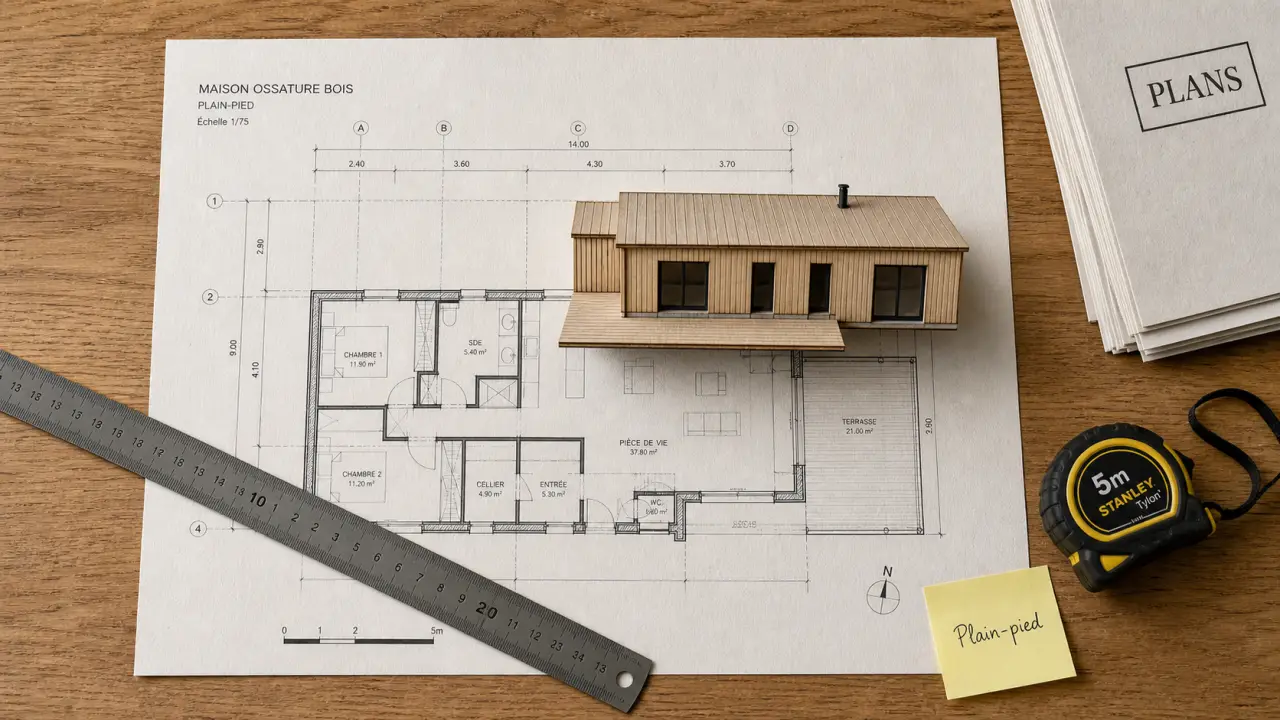 maison en bois plan : options plain-pied, étage et chalet