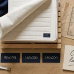 Matelas taille : 90x190, 160x200, 180x200 (dimensions)