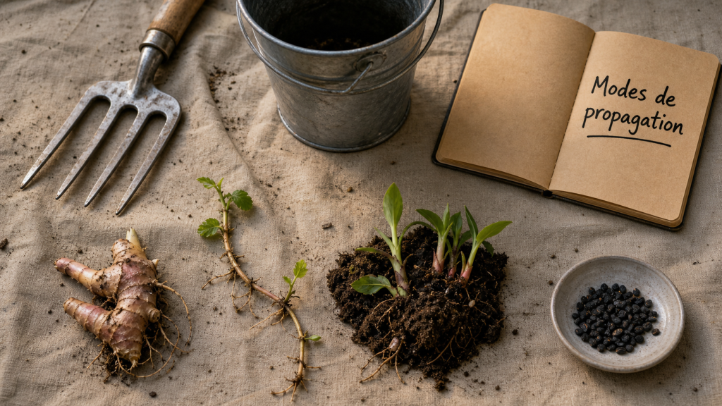 Plantes envahissantes jardin : modes de propagation à limiter