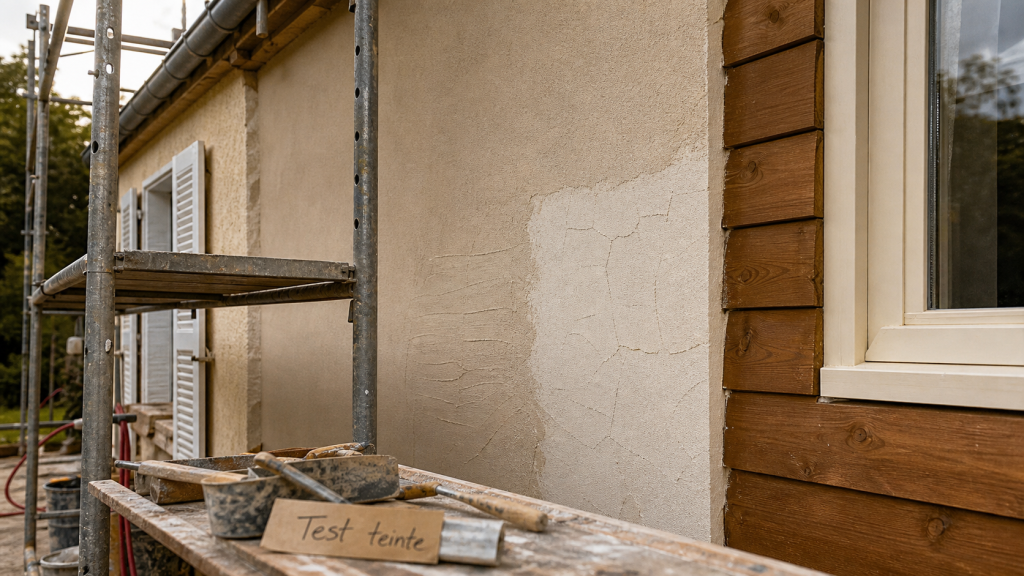 Solutions rénover ou embellir façade : enduit frais et bardage en rénovation