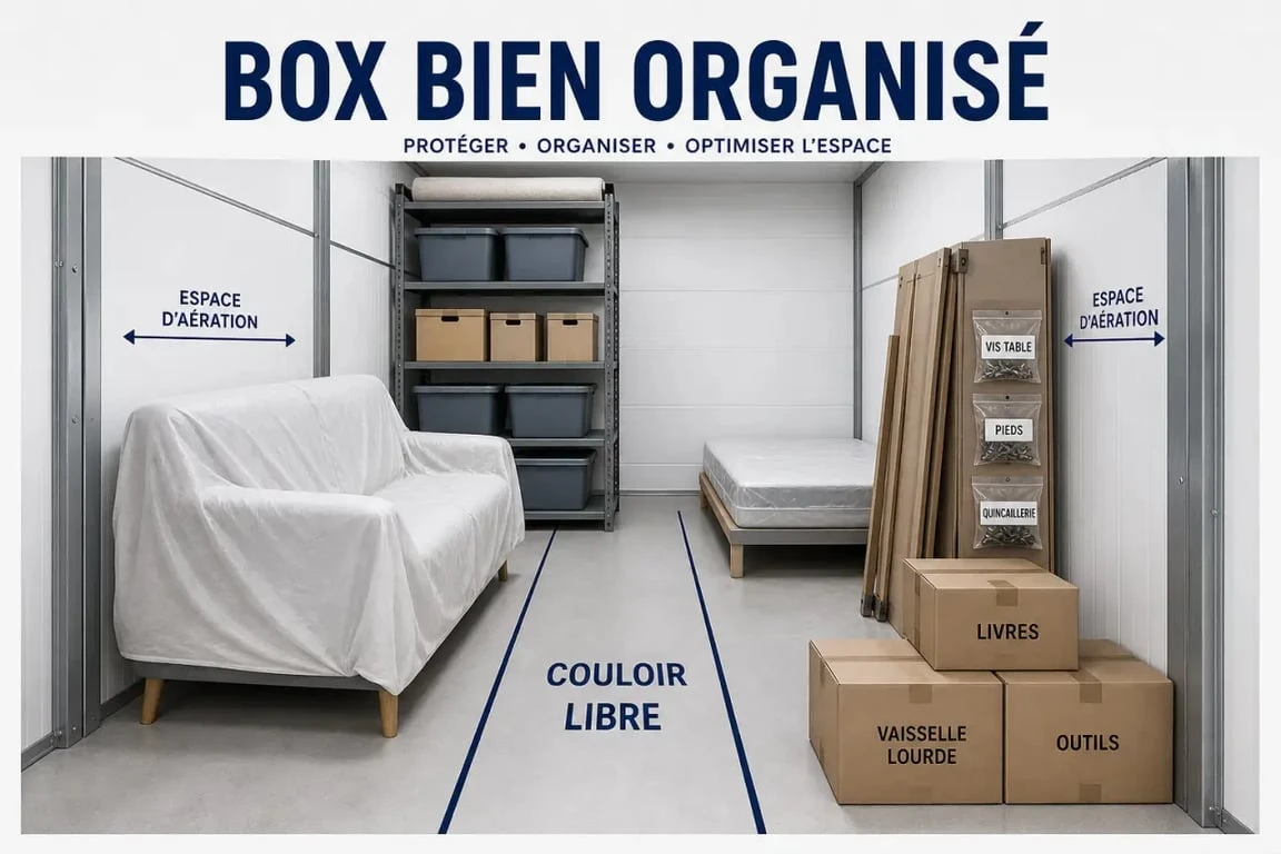 Comment stocker ses meubles pendant un déménagement dans un box bien organisé