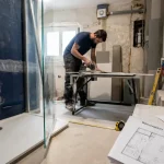 Rénovation salle de bain Marseille : chantier, douche et devis visibles