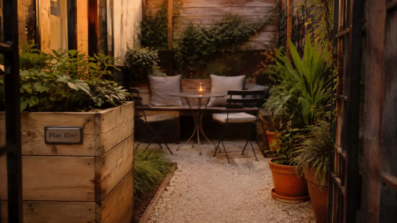 Aménager un petit jardin de 10m2 : coin détente et zones paysagées