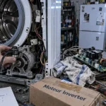 Moteur inverter sur lave-linge : mesure vibration pour économies selon usage