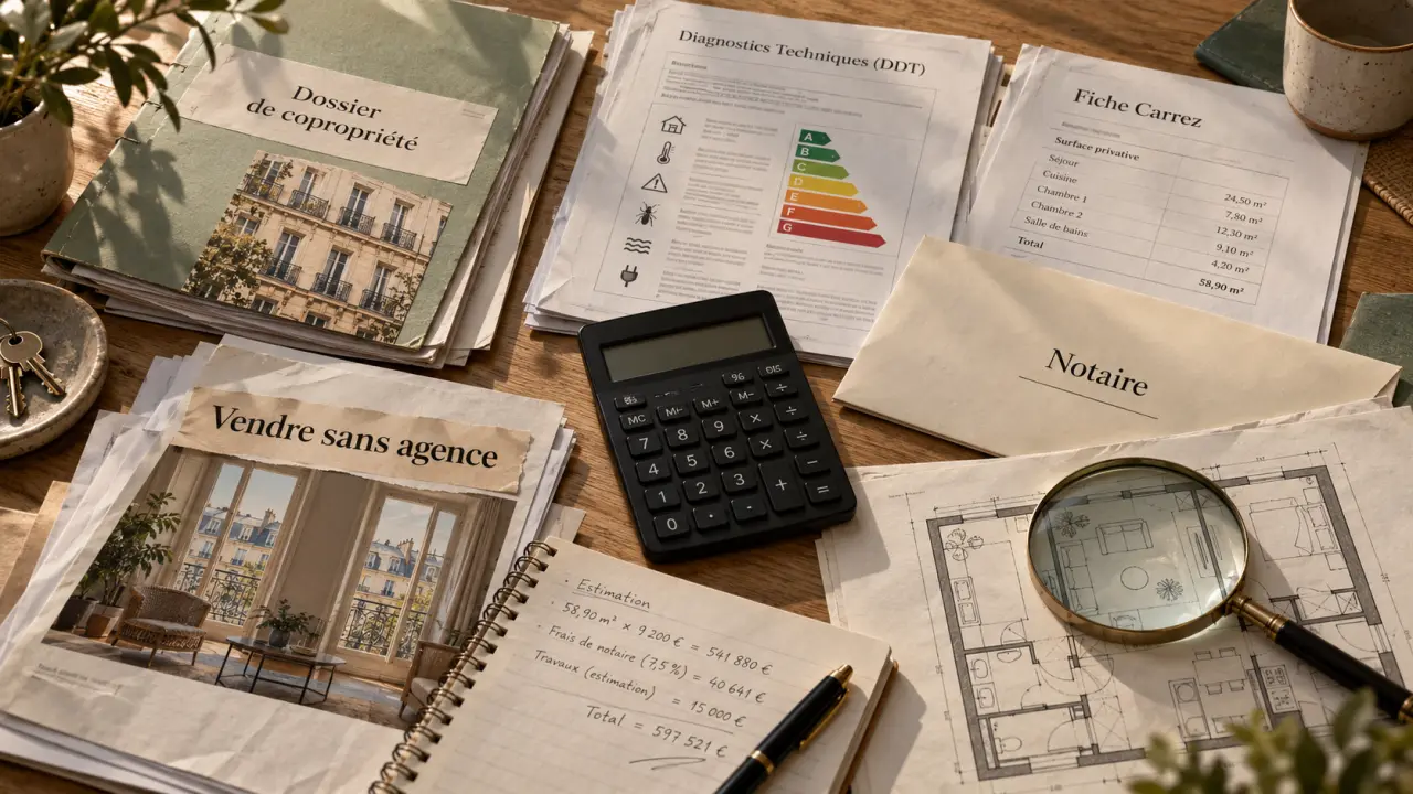 Comment vendre un appartement sans agence : dossier notaire et plan d’appartement