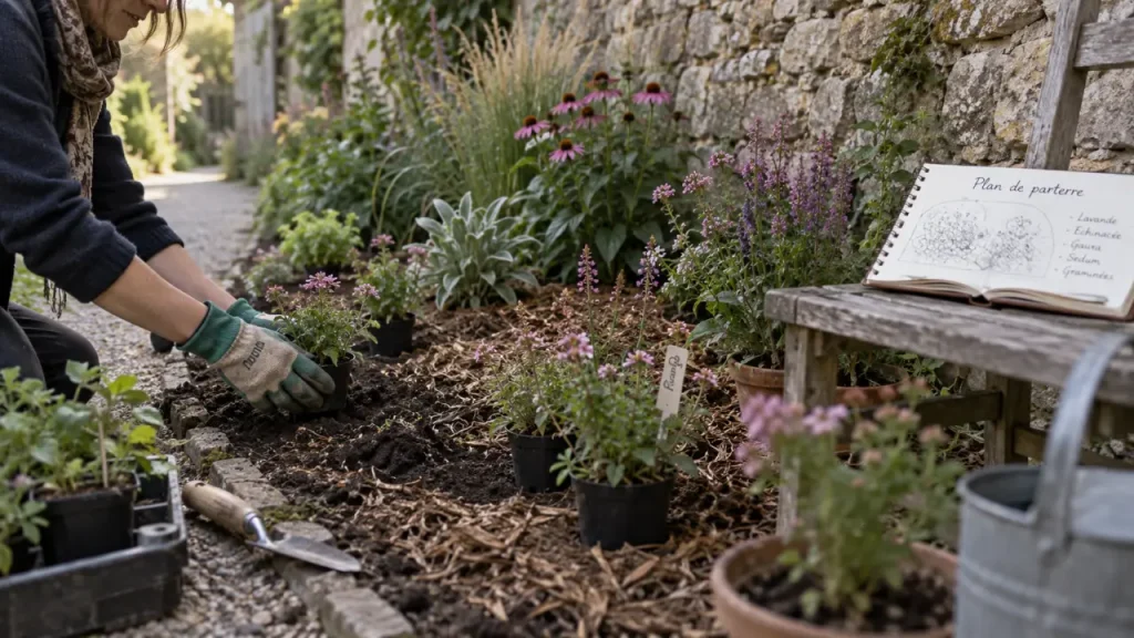 4 idées de parterres de fleurs adaptées au soleil, à l’ombre et aux sols secs