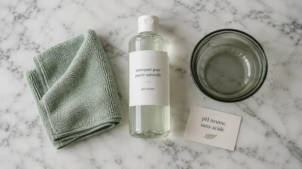 Produit pour nettoyer le marbre : le mauvais réflexe qui ternit la pierre