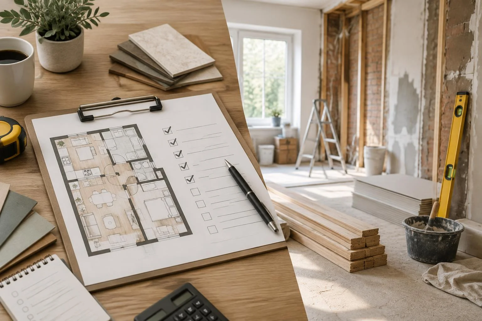 Rénovation complète : ordre des travaux et budget